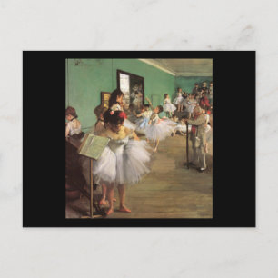 Edgar Degas Die Tanzklasse Postkarte