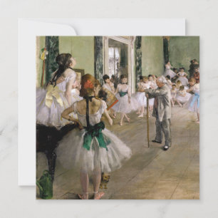 Edgar Degas - Die Tanzstunde Dankeskarte