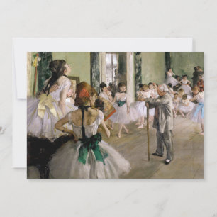 Edgar Degas - Die Tanzstunde Einladung