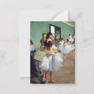 Edgar Degas - Die Tanzstunde Mitteilungskarte