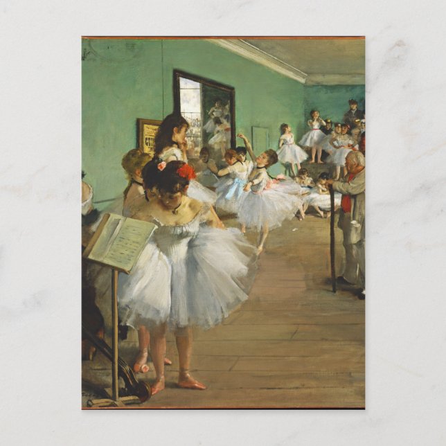 Edgar Degas Die Tanzstunde Postkarte (Vorderseite)