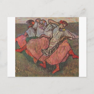Edgar Degas - Drei russische Tänzer 1895 Pastel Postkarte