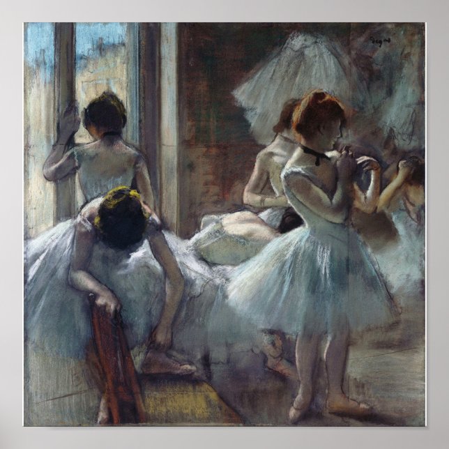 Edgar Degas - Eine Gruppe von Tänzern Poster (Vorne)