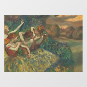 Edgar Degas Four Dancers Impressionist Fensteraufkleber