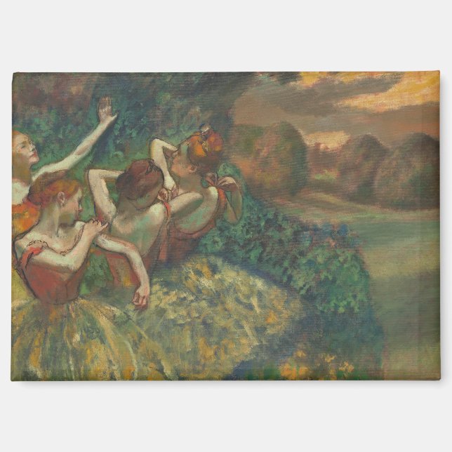 Edgar Degas Four Dancers Impressionist Magnet (Vorderseite)