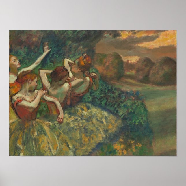 Edgar Degas Four Dancers Impressionist Poster (Vorne)