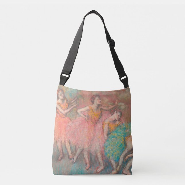 Edgar Degas Four Dancers Tragetaschen Mit Langen Trägern (Vorderseite)