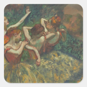 Edgar Degas Four Seasons in the One Head, c.1590 Quadratischer Aufkleber