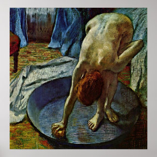 Edgar Degas - Frau in der Badewanne Poster