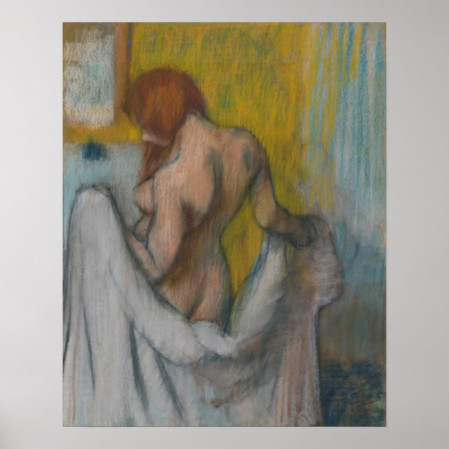 Edgar Degas | Frau mit Handtuch Poster (Vorne)