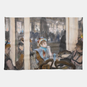 Edgar Degas - Frauen auf einer Café-Terrasse am Ab Geschirrtuch