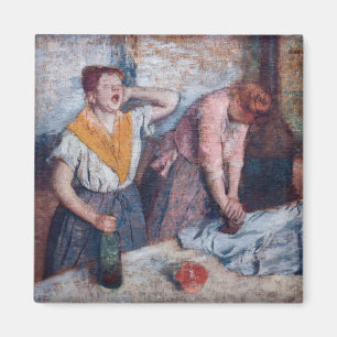 Edgar Degas - Frauen beim Bügeln Magnet