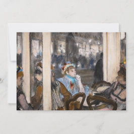 Edgar Degas - Frauen im Café Terrasse im Abend Dankeskarte