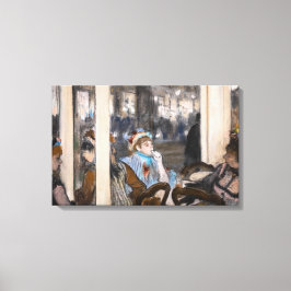 Edgar Degas - Frauen im Café Terrasse im Abend Leinwanddruck