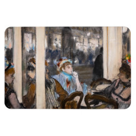 Edgar Degas - Frauen im Café Terrasse im Abend Magnet
