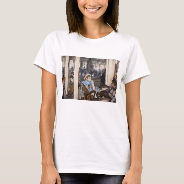 Edgar Degas - Frauen im Café Terrasse im Abend T-Shirt (Vorderseite)