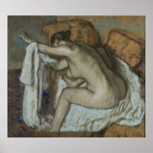 Edgar Degas - Frauen Trocknen Verlassen Arm 1884 P Poster