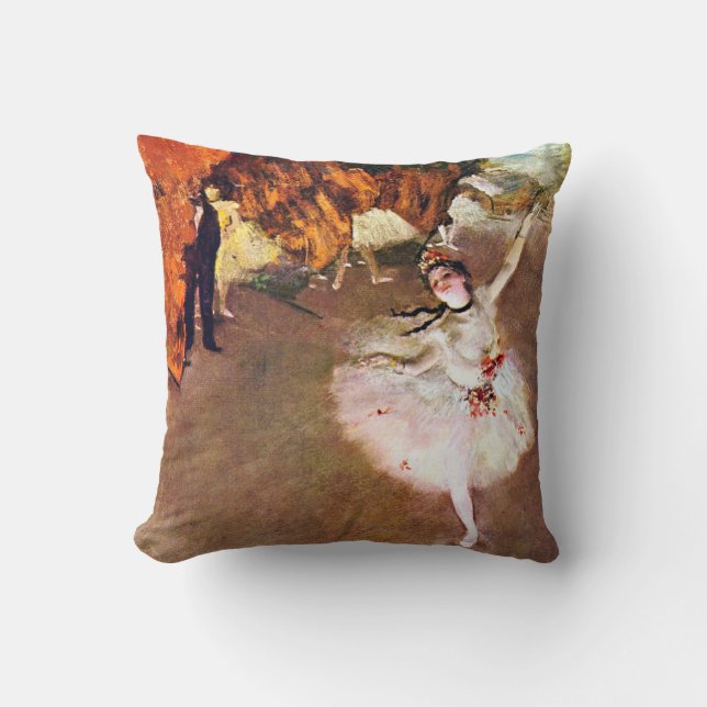 Edgar Degas - Gemälde von Ballerina Kissen (Vorderseite)