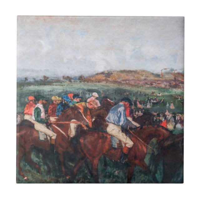 Edgar Degas - Gentlemen Race Fliese (Vorderseite)