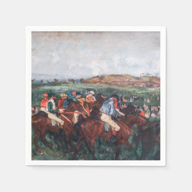 Edgar Degas - Gentlemen Race Serviette (Vorderseite)