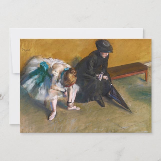 Edgar Degas - Gewartet Einladung (Vorderseite)