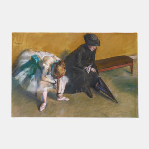 Edgar Degas - Gewartet Fußmatte