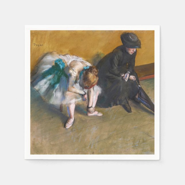Edgar Degas - Gewartet Serviette (Vorderseite)