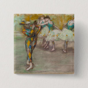 Edgar Degas - Harlekin-Tanz Button