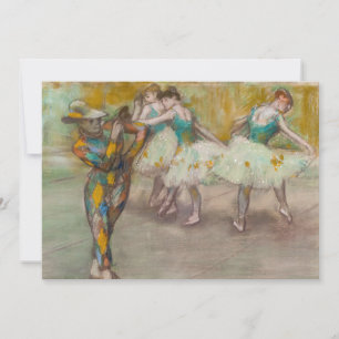 Edgar Degas - Harlekin-Tanz Dankeskarte