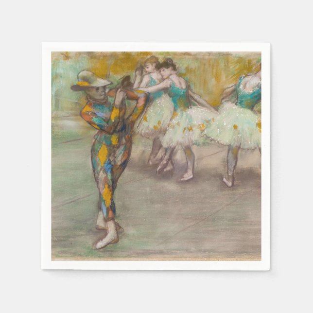 Edgar Degas - Harlekin-Tanz Serviette (Vorderseite)