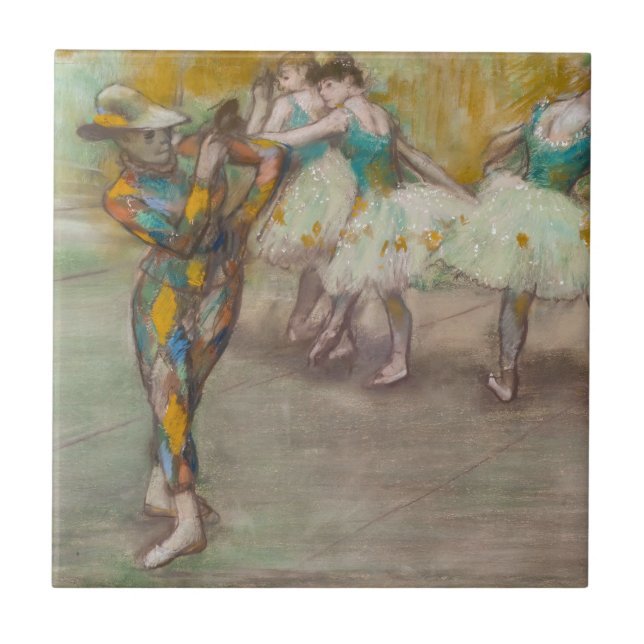 Edgar Degas - Harlequin Dance Fliese (Vorderseite)