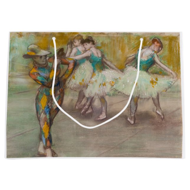 Edgar Degas - Harlequin Dance Große Geschenktüte (Vorderseite)