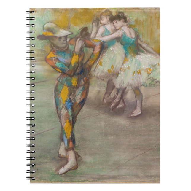 Edgar Degas - Harlequin Dance Notizblock (Vorderseite)
