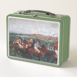 Edgar Degas - Herrenrennen Metall Brotdose