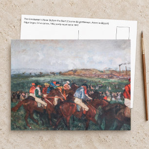 Edgar Degas - Herrenrennen Postkarte