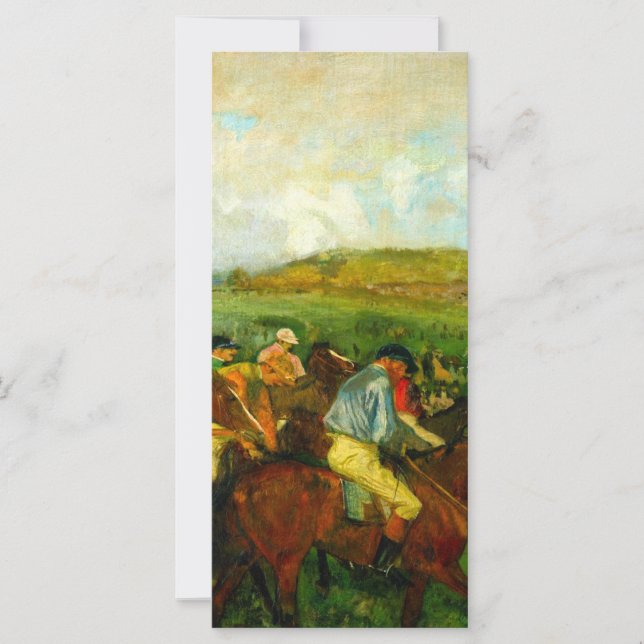 Edgar Degas Horseback Riding Card (Vorderseite)