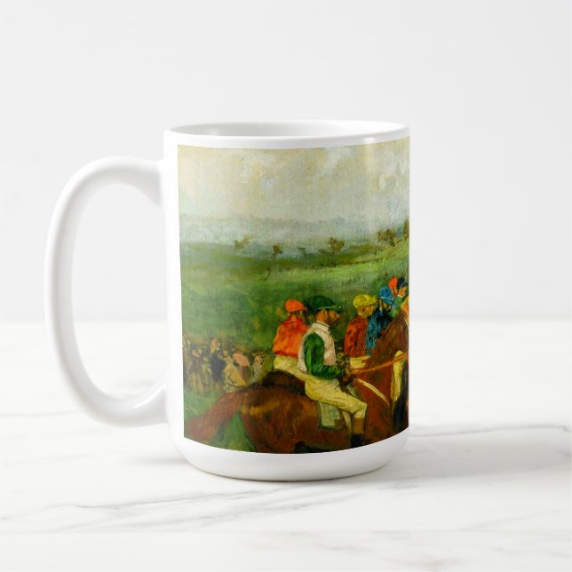 Edgar Degas Horseback Riding Kaffeetasse (Links)