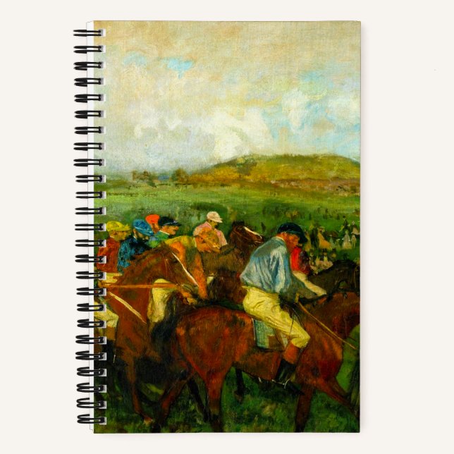 Edgar Degas Horseback Riding Notizbuch (Vorderseite)