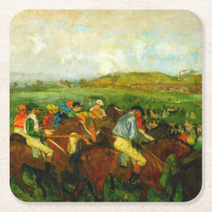 Edgar Degas Horseback Riding Rechteckiger Pappuntersetzer