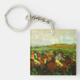 Edgar Degas Horseback Riding Schlüsselanhänger