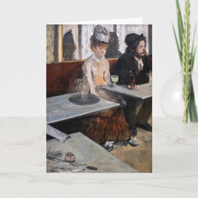 Edgar Degas - Im Café / The Absinthe Karte (Vorderseite)