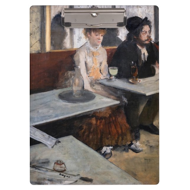 Edgar Degas - Im Café / The Absinthe Klemmbrett (Vorderseite)