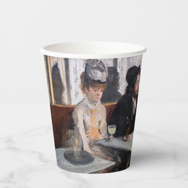 Edgar Degas - Im Café / The Absinthe Pappbecher (Vorderseite)