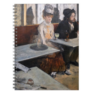 Edgar Degas - In einem Café / Der Absinth Notizblock