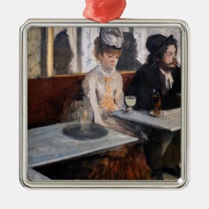 Edgar Degas - In einem Café / Der Absinth Ornament Aus Metall