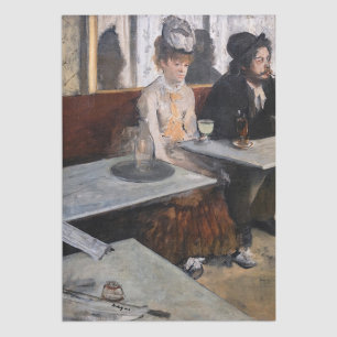 Edgar Degas - In einem Café / Der Absinth Seidenpapier