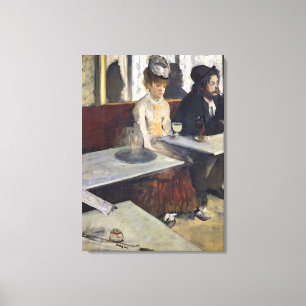 Edgar Degas In einem Café oder dem Absinthe Leinwanddruck