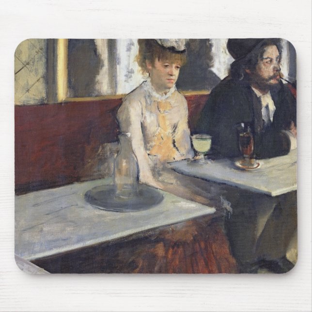 Edgar Degas | in einem Café oder der Wermut Mousepad (Vorne)