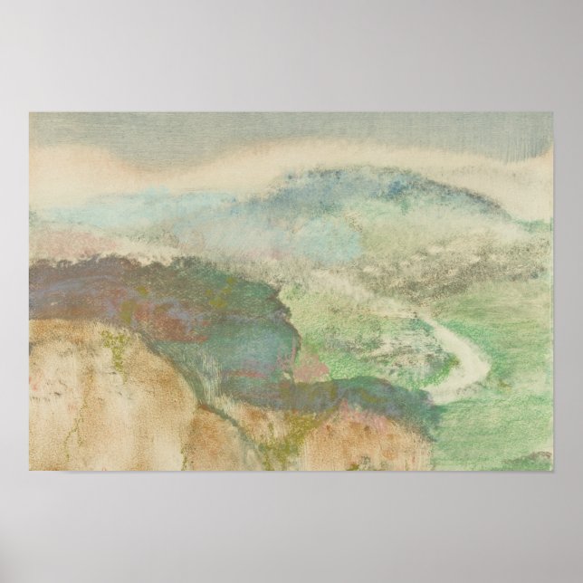 Edgar Degas - Landschaft Poster (Vorne)
