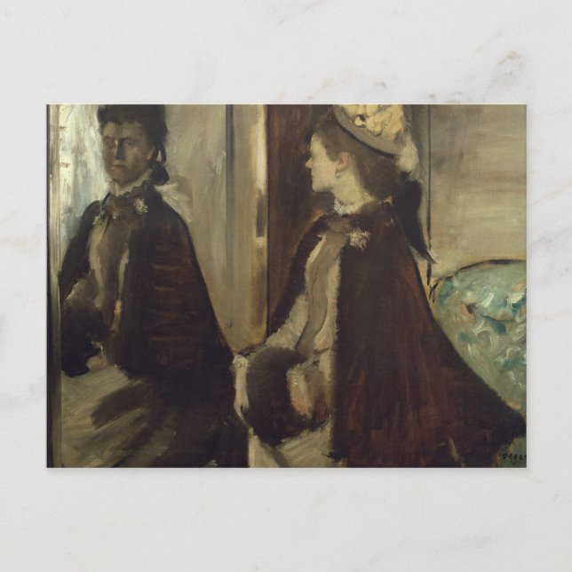 Edgar Degas | Madame Jeantaud im Spiegel Postkarte (Vorderseite)